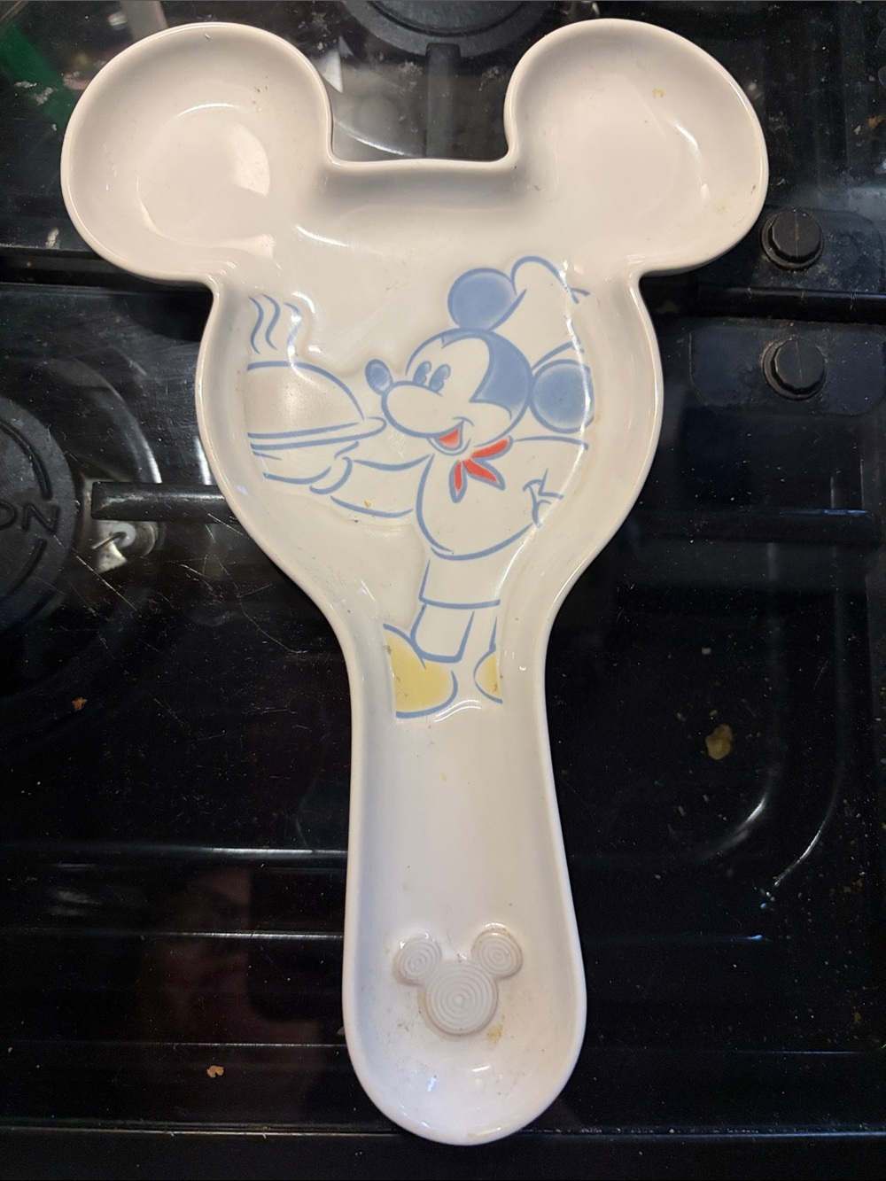 Disney Mickey Mouse Ceramic Spoon Rest - GUC